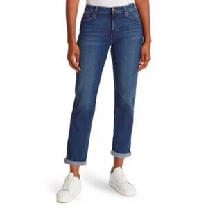 Joe's The Niki Mid Rise Boyfriend Fit Jeans Halstead Dark Wash Blue Womens Sz 24